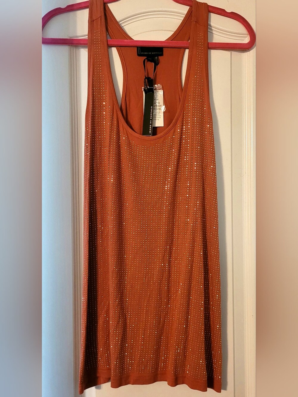 Buffalo Rust Tank Top with Rhinestone Detail